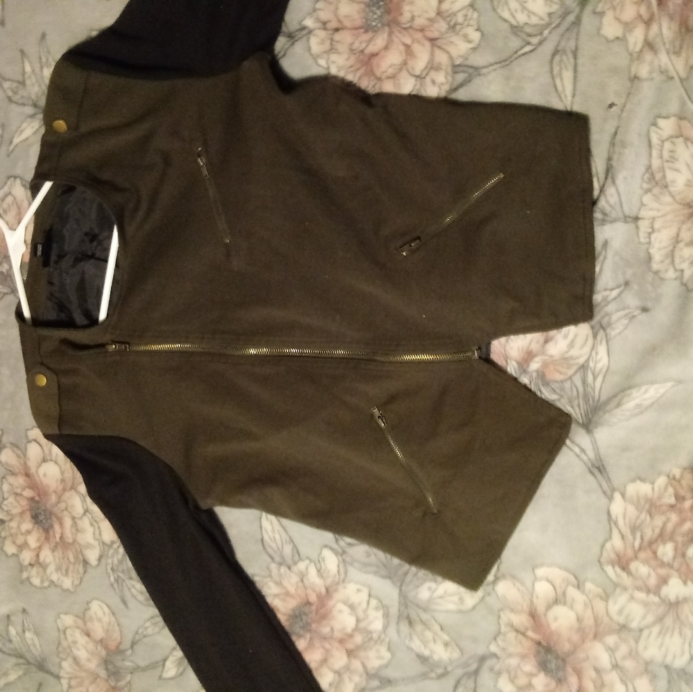 Army green and black  jacket
